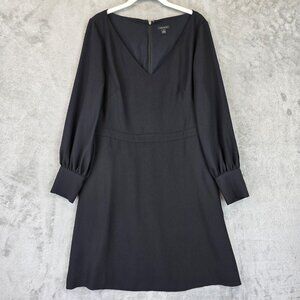 Ann Taylor Black V-Neck Dress